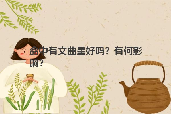 命中有文曲星好吗？有何影响？