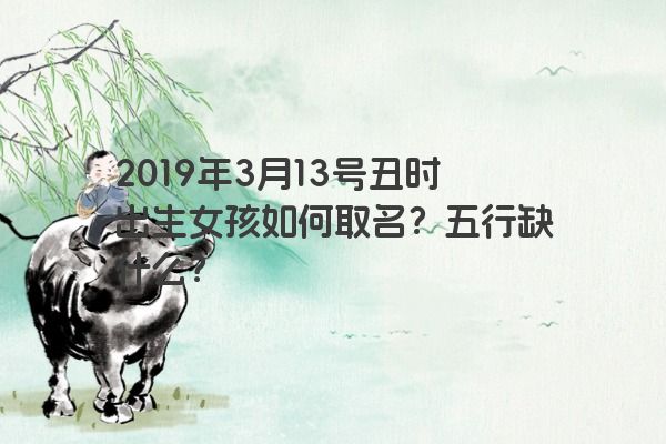 2019年3月13号丑时出生女孩如何取名？五行缺什么？