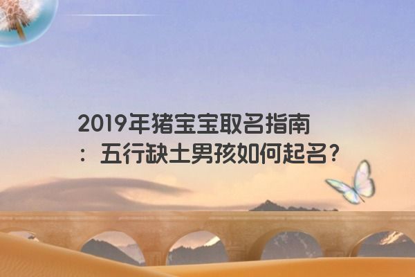 2019年猪宝宝取名指南：五行缺土男孩如何起名？
