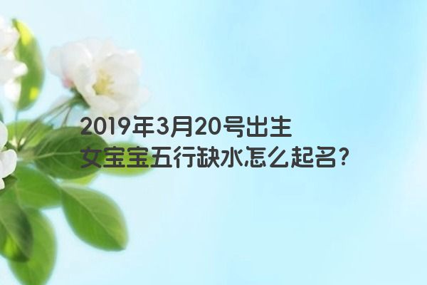 2019年3月20号出生女宝宝五行缺水怎么起名？