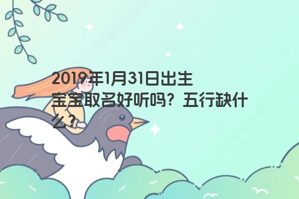 2019年1月31日出生宝宝取名好听吗?五行缺什么? 2019年1月31日出生宝宝取名好听吗?五行缺什么?