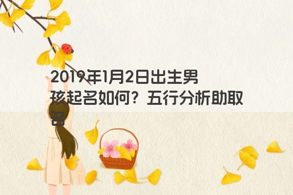 2019年1月2日出生男孩起名如何?五行分析助取名 2019年1月2日出生男孩起名如何?五行分析助取名