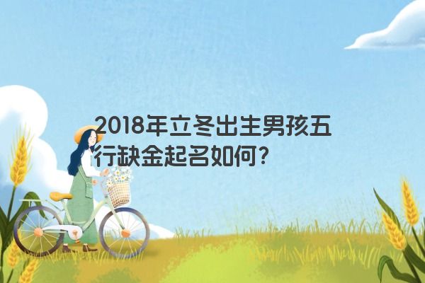 2018年立冬出生男孩五行缺金起名如何？