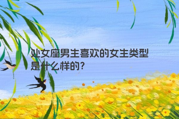 处女座男生喜欢的女生类型是什么样的？