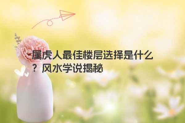 属虎人最佳楼层选择是什么？风水学说揭秘