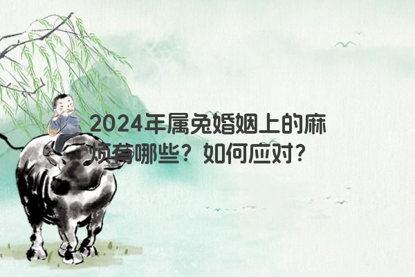 2024年属兔婚姻上的麻烦有哪些？如何应对？