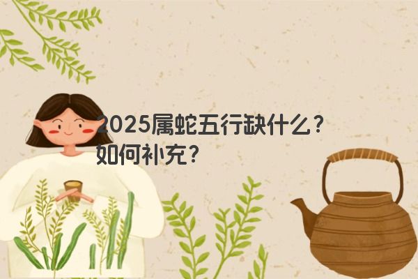 2025属蛇五行缺什么？如何补充？
