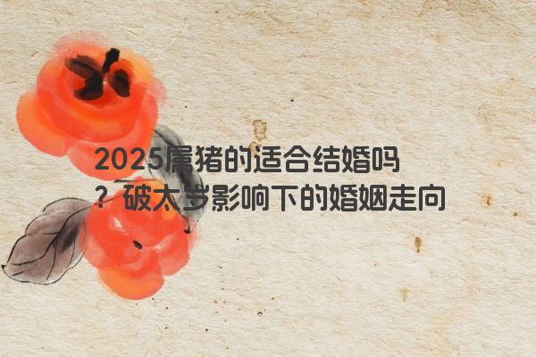 2025属猪的适合结婚吗?破太岁影响下的婚姻走向 2025属猪的适合结婚吗?破太岁影响下的婚姻走向