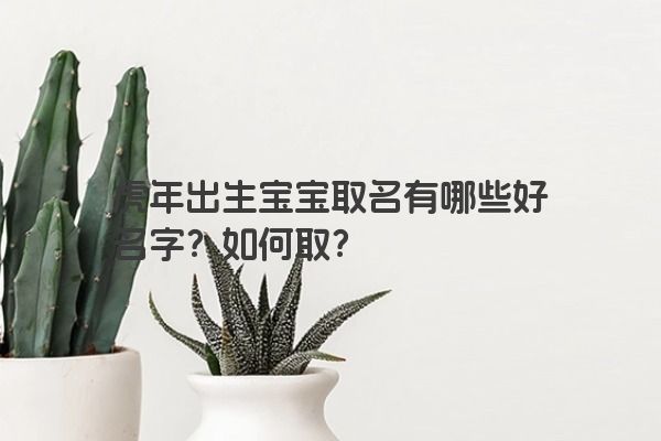 虎年出生宝宝取名有哪些好名字？如何取？