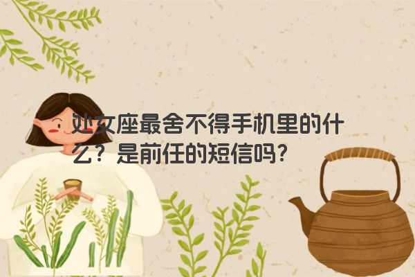 处女座最舍不得手机里的什么？是前任的短信吗？