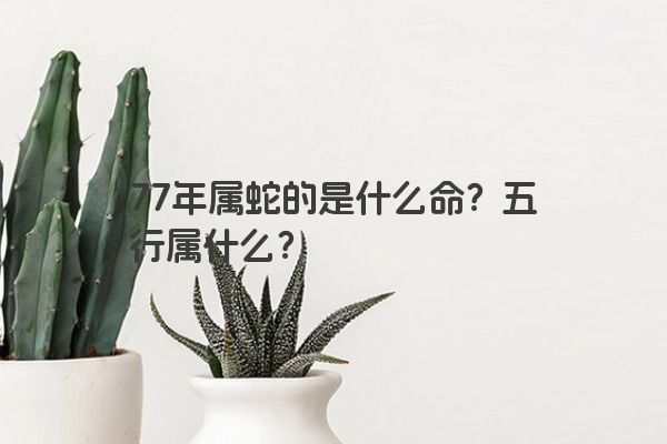 77年属蛇的是什么命？五行属什么？